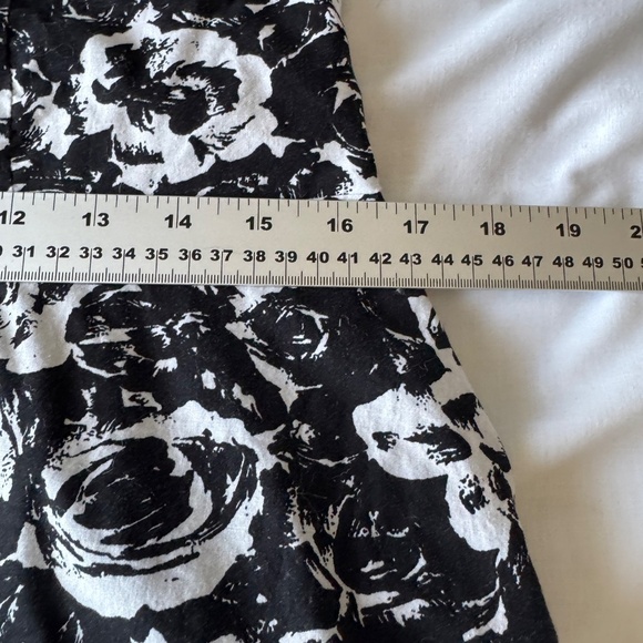 Majora XL Black & White‎ Floral Summer Midi Dress Sleeveless Neck Tie Whimsigoth - Picture 12 of 16